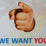 A sign saying we want you, requesting people to join a club reminds me of financial advisors who want to manage your money for only 1%