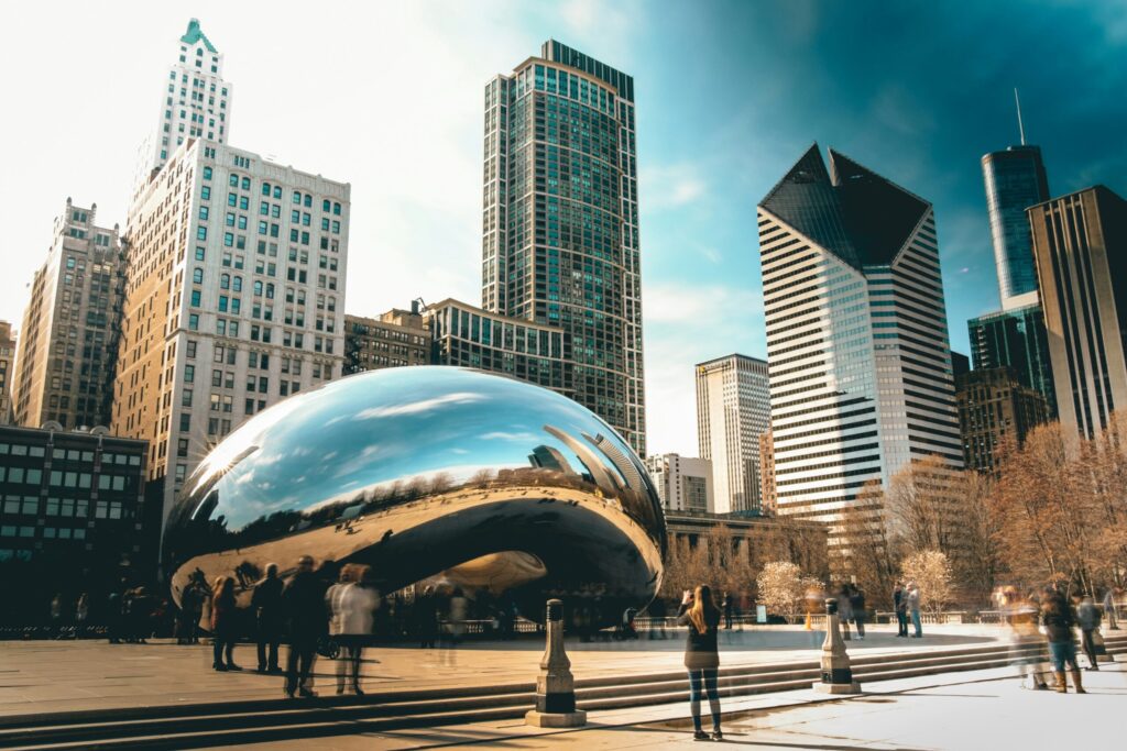 @sawyerbengtson picture of the Chicago Bean which is where I invest in rental property because of location, location, location.