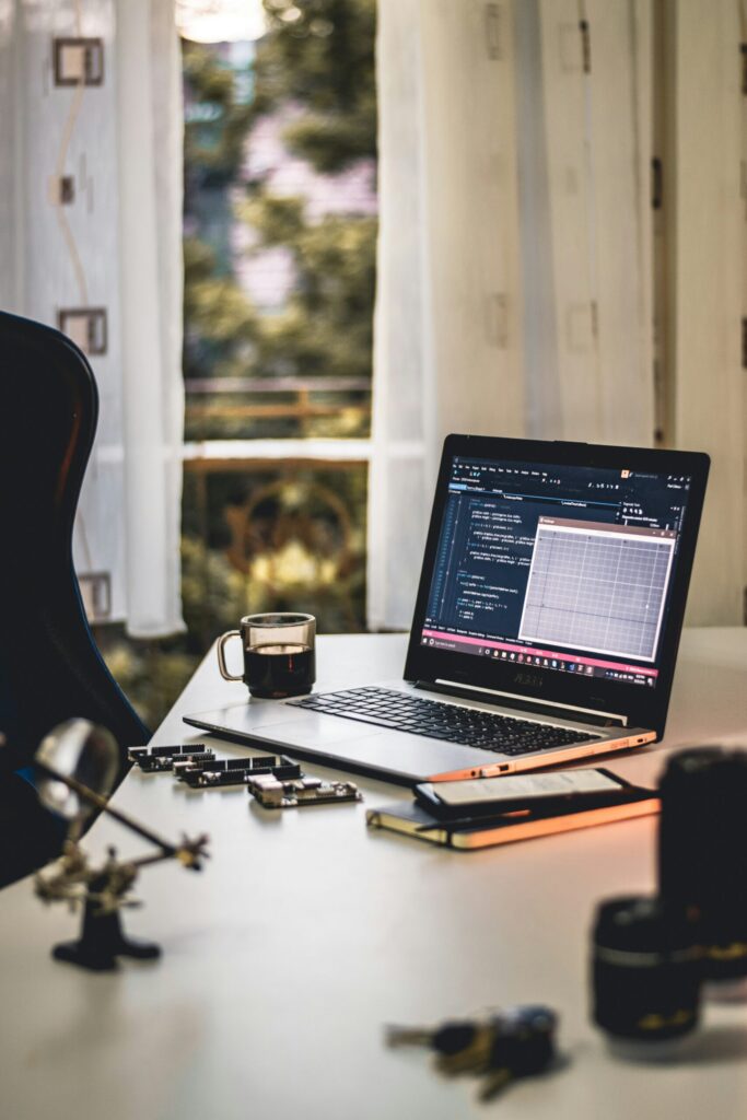 Home office vibes perfect for running the numbers on a rental property.