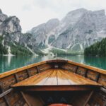 On a boat on Lago di Braies indicating the possibilities of financial freedom but starting with the fundamentals.