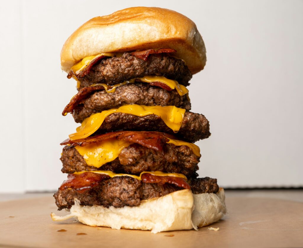 Overload Patty Burger illustrating that enough is enough with Coast FIRE.