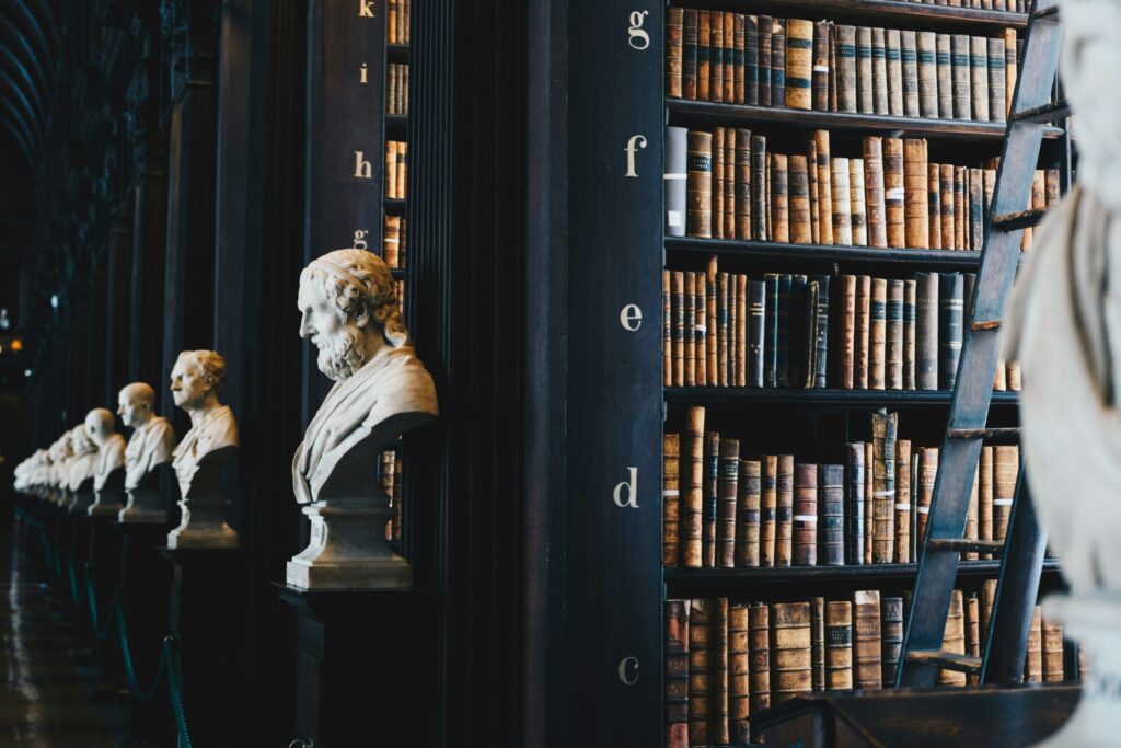 library stacks with books indicating that if you're a lawyer in debt, you make plenty of money and the problem is not your income.