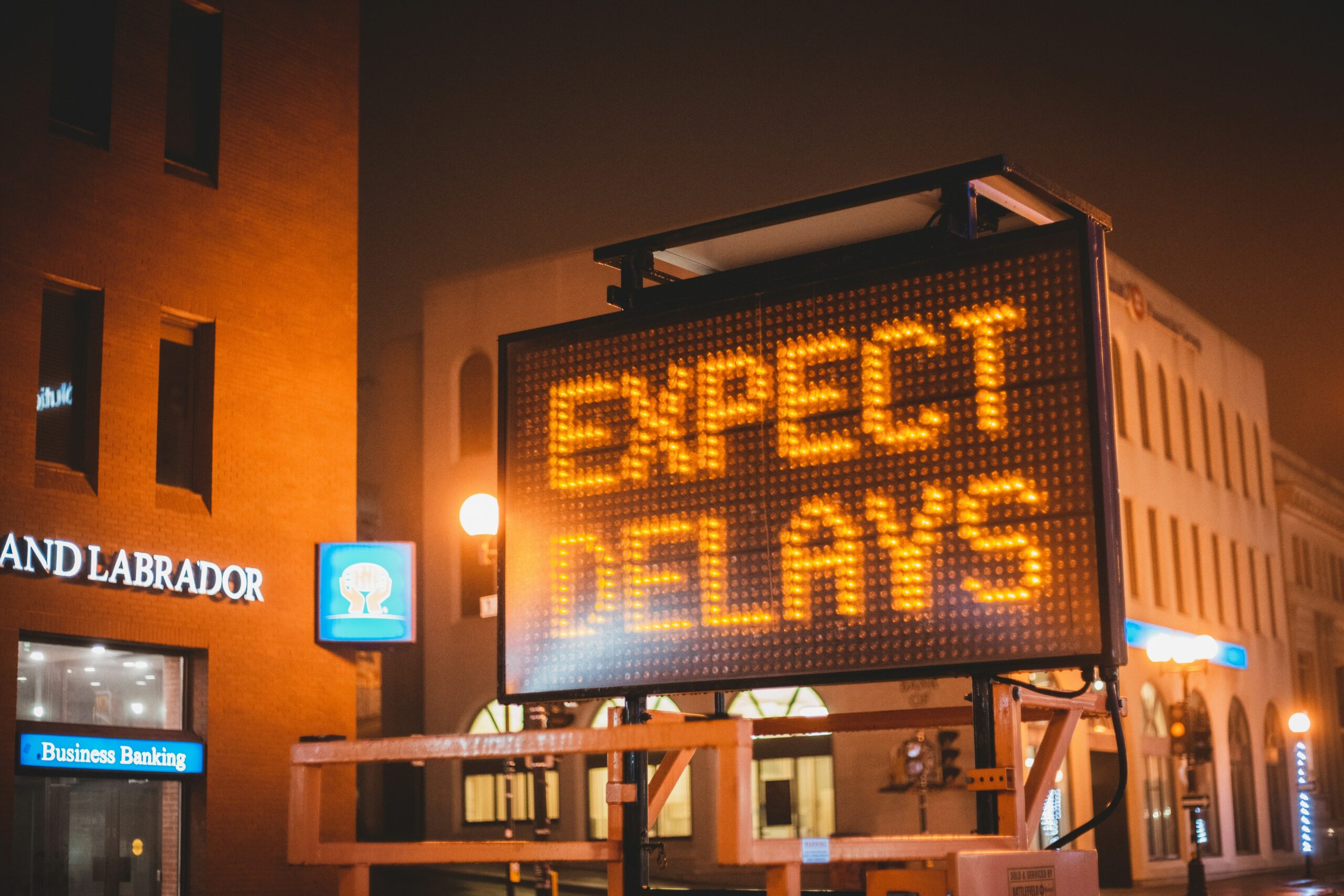 road sign says expect delays just as you should expect budget busters will happen and you need to be ready.